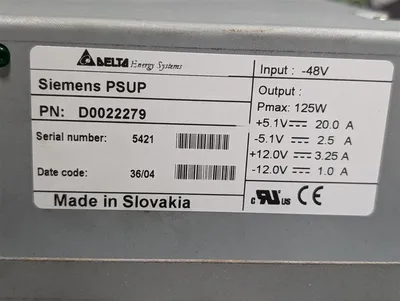 Delta / Siemens PSUP D0022279 Hi-Path Power Supply Module Used