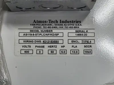 NEW ATMOS-TECH AS119-9-ST/PLC/NF/KD/SP