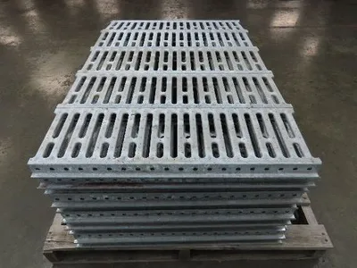 Interlake 9"x 30" Galvanized Steel Slotted Pallet Racking Deck 34"D Rack 100pcs