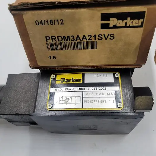 New | in-Stock PARKER PARKER PRDM3AA21SVS HYDRAULIC PRESSURE CONTROL VALVE Pump & Valve Parts | ND Industrial Surplus #1218772