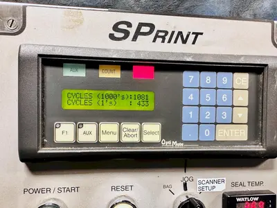 USED AUTOMATED PACKAGING SYSTEMS 60" SPRINT SIDEPOUCH BAGGER/SEALER