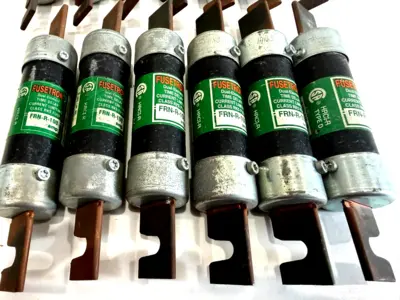 NEW LOT OF 13 FUSETRON FRN-R-100 TIME DELAY FUSES FRNR100
