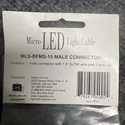 New | in-Stock Micro LED MLS-BFMS-15 Electrical Fittings California US | Davliegogo LLC #1705693