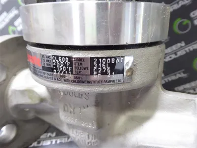 descote Klein 1" Pneumatic Actuated Valve Assembly BK1940 SE/FMA 2100BAT Used