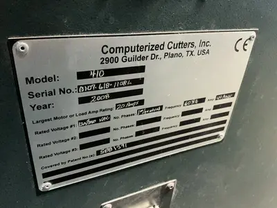 Used 2008 COMPUTERIZED CUTTERS, INC. 410 Tangent Benders Ohio US | HGR 24 #1321546
