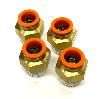 New | in-Stock SMC Male Push-to-Connect Fitting 3/8" In Tube 1/4" NPT Pump & Valve Parts Michigan US | Maverick Industrial Sales #1495896