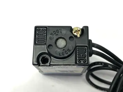 USED MAC VALVES SOLENOID COIL 25-150PSI 8.5W 24VDC MISSING SCREW
