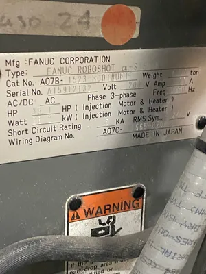 2015 MILACRON FANUC ALPHA 165AG-300G ROBOSHOT Injection Molding Horizontal/Vertical | Machinery Network (24)