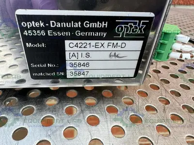 USED OPTEK CONTROL 4000 C4221-EX FM-D PHOTOMETRIC ANALYZER CONVERTER