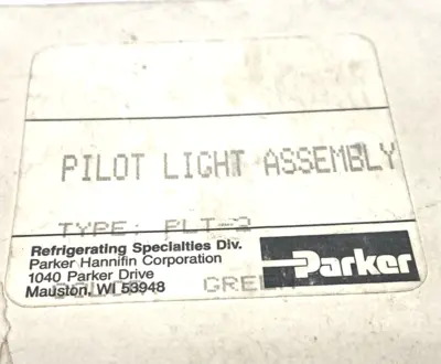 PLT-2 | Parker  Pilot Light Assembly, Green - New Other