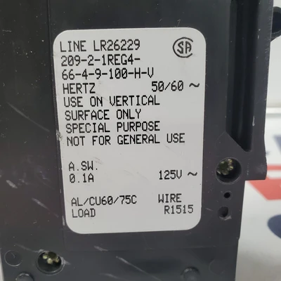 Used AIRPAX 209-2-1REG4-66-4-9-100-H-V Circuit Breakers California US | American Industrial Supply Co. #1558069