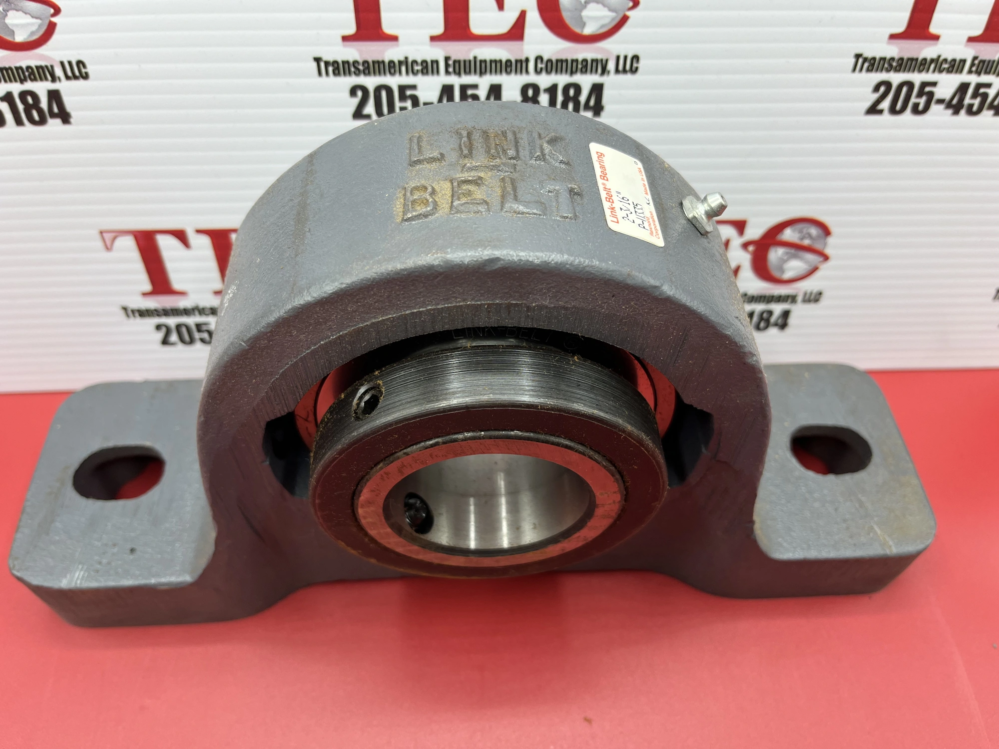 Link-Belt Pillow Block Bearing, P-U335, 2 3/16"