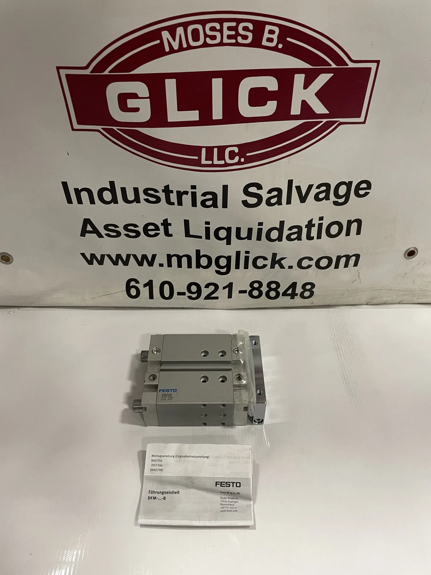 FESTO DFM-25-40-B-PPV-A-KF Linear Guide / Air Cylinder 25mm bore 40mm stroke