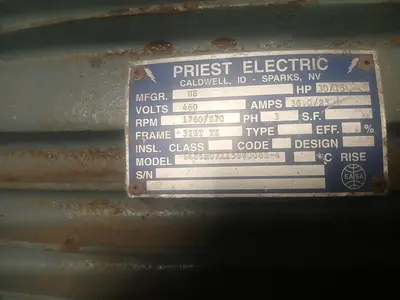 USED PRIEST ELECTRIC / FALK 648T X 07 X 1589006R-4 /  RX12-326053-01
