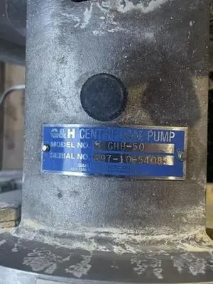 G & H 20HP S/S Pump