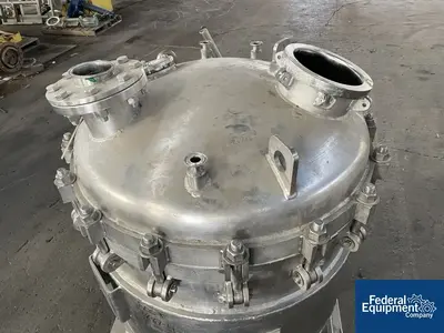 USED Brighton 100 Gal Brighton Jacketed Receiver, 316L S/S, 50/50#