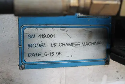 HAUTAU MODEL #CC15M DOUBLE END CHAMFER MACHINE: STOCK #10957