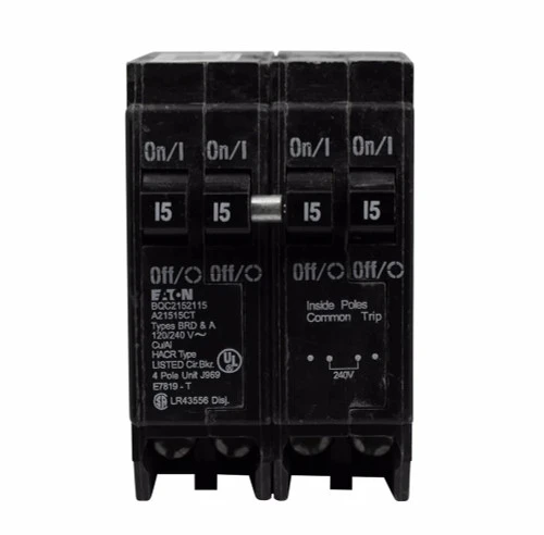 Eaton BQC240240 Circuit Breaker, Type BQC, 4-Pole, 2x 40A, 120/240V [New]