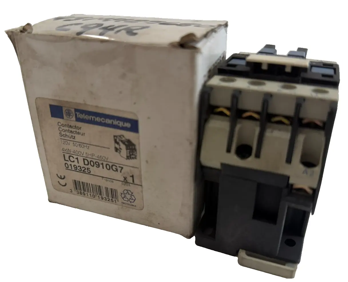 NEW TELEMECANIQUE LC1D0910G7 CONTACTOR 120V 50/60HZ