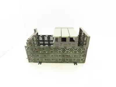 Allen Bradley SLC500 7 Slot Modular Chassis With 3 Card Slot Fillers Ser.B