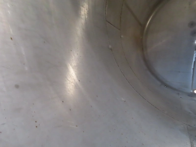 6000 gallon Vertical Stainless Steel Tank, rated 50 psi internal pressure