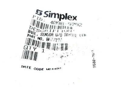 NEW SIMPLEX 4098-9792 SENSOR BASE 0677197 40989792