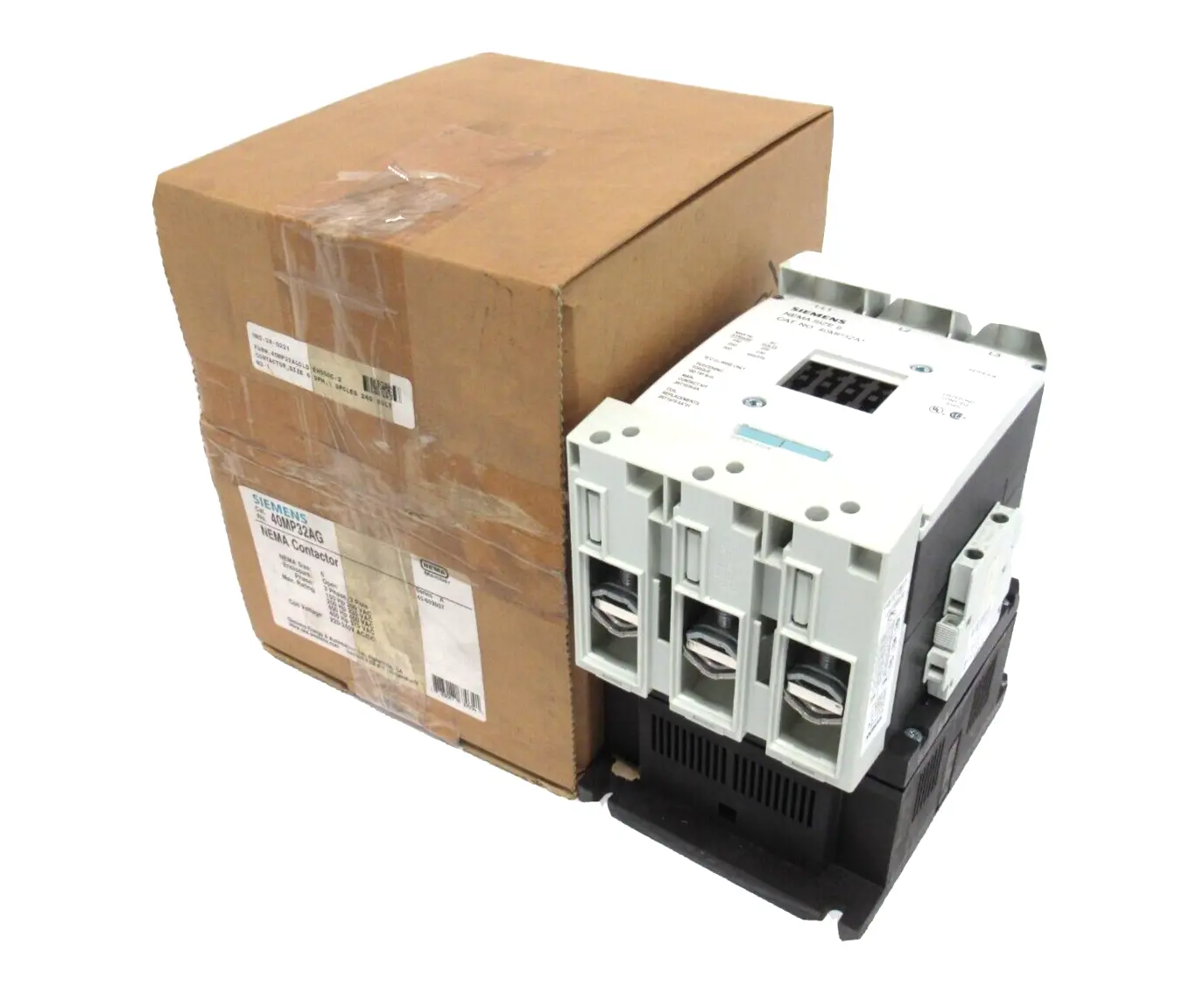 NEW SIEMENS 40MP32AG CONTACTOR 3-POLE 3-PHASE SIZE-6