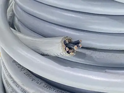 USED LAPP OLFLEX 190 MULTIPLE CONDUCTOR CABLE GRAY 18AWG 12C 80FT SPOOL