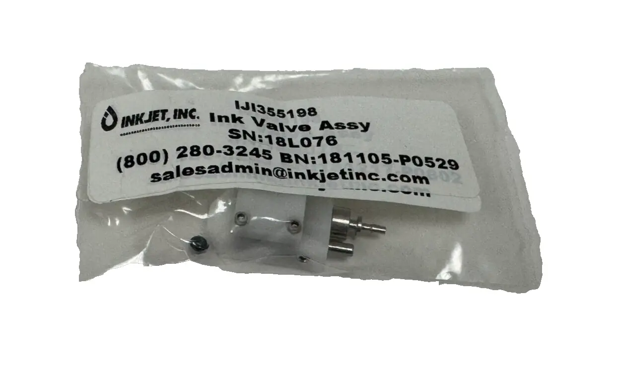 NEW INKJET / VIDEOJET SP355198 INK VALVE IJI355198