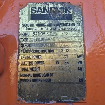 USED 2013 SANDVIK LH410