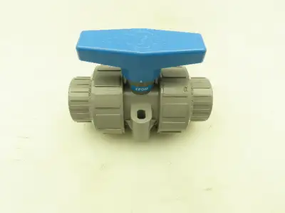 Plast-o-matic MBV100EPS-CP True Blue 1" NPT Socket True Union Ball Valve EPDM