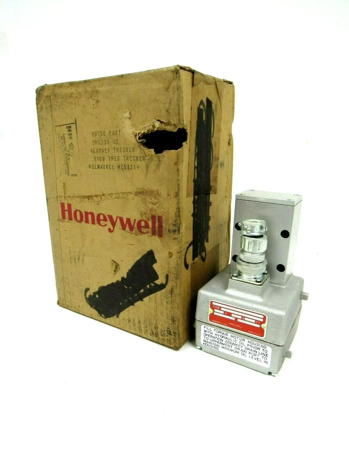 NEW HONEYWELL V7037E-1004-2 SERVO VALVE V7037E10042 39758 BM6339-02