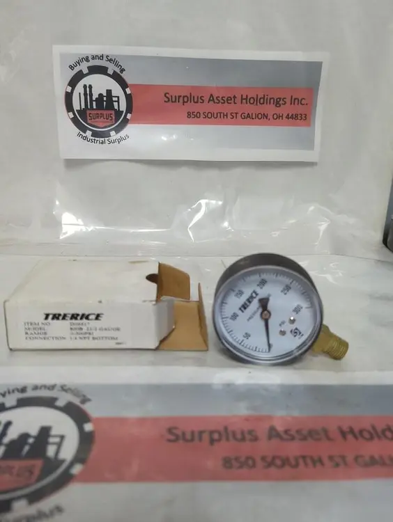 New | in-Stock TRERICE D06917 Universal Pressure Meters Ohio US | Surplus Asset Holdings #1403148
