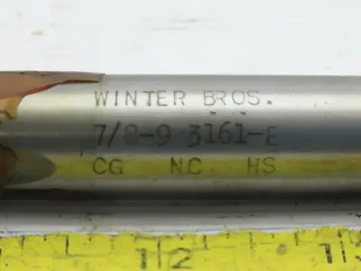 Winter 7/8-9 4 Flute Plug Tap 33/64" Square Shank