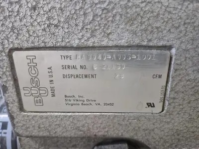 Used BUSCH RA 0040-A005-1001 Vacuum Pumps British Columbia CA | Steep Hill Equipment Solutions #1460556