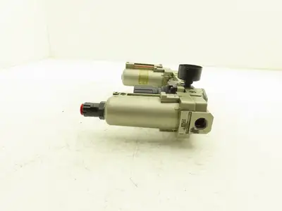 SMC AR3000-03-R Pneumatic Air Filter Regulator Check Valve Lubricator Assembly