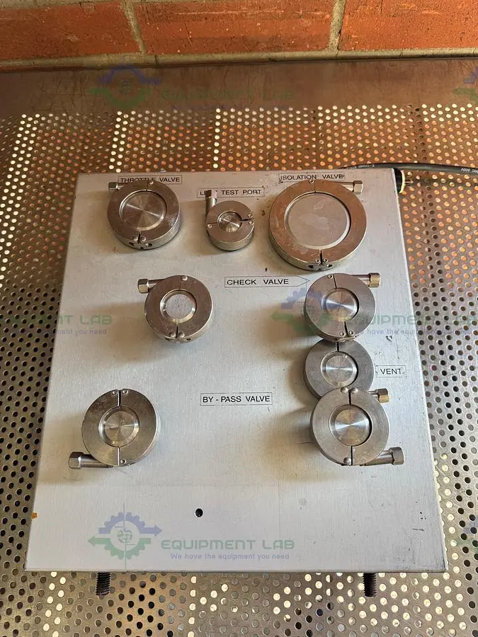 Used CUSTOM BUILT VACUUM GAS HANDLING MANIFOLD W/ LEAK TEST PORT Pumps California US | Equipment Lab #1319622