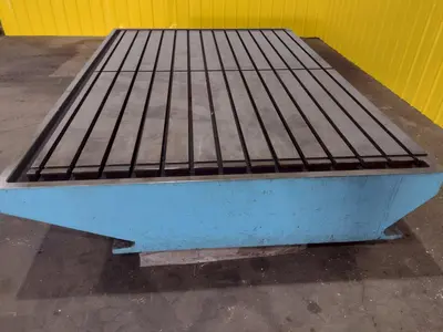 90'' X 130'' T SLOTTED LAYOUT TABLE / FLOOR PLATE: STOCK 17536