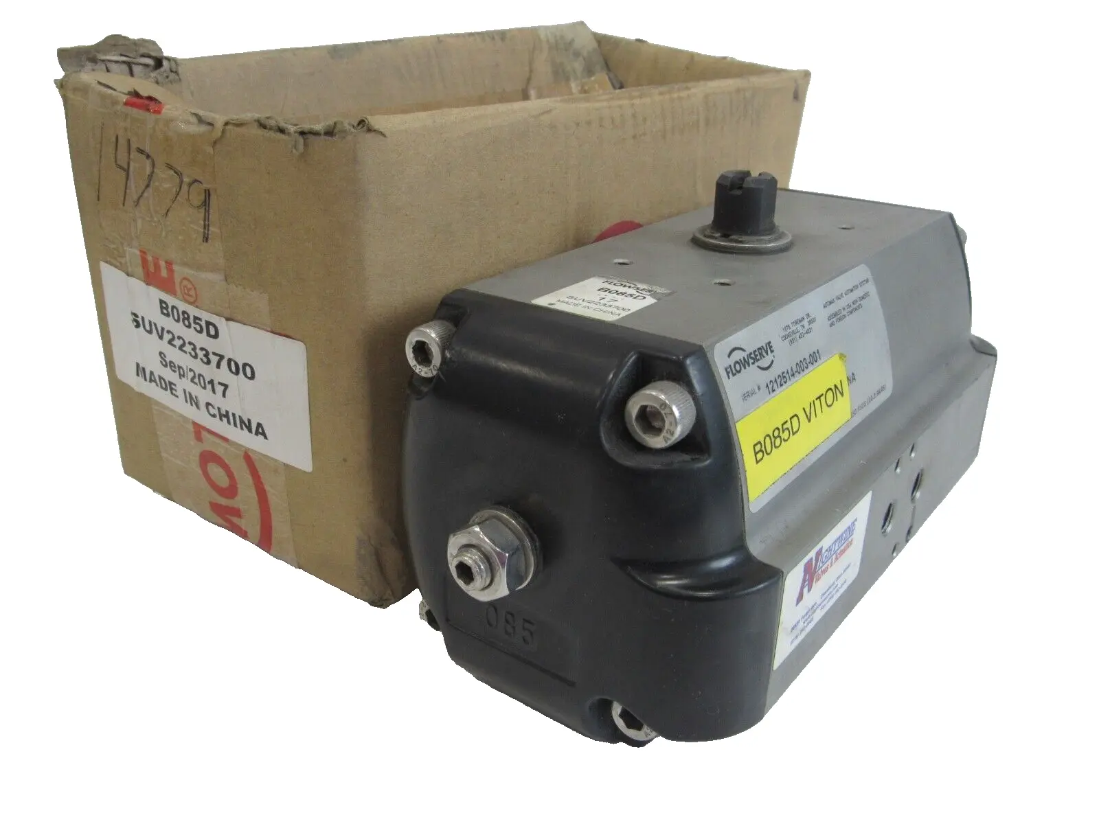 USED FLOWSERVE B085D PNEUMATIC VALVE ACTUATOR