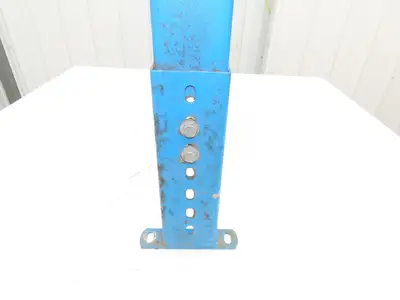 Hytrol MS-4 30"W Conveyor Leg Floor Support 15-5/8" to 21-5/8"H  BLUE