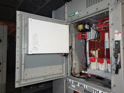 Siemens 4160 Volt MCC 400 amp each/1250 hp Vac contactors