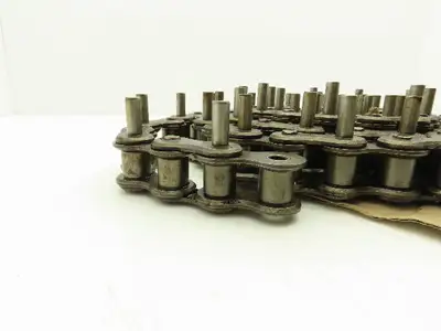 Diamond Roller Chain #100 Riveted E1 Pin Attachment 10' Single Strand 1.25"Pitch