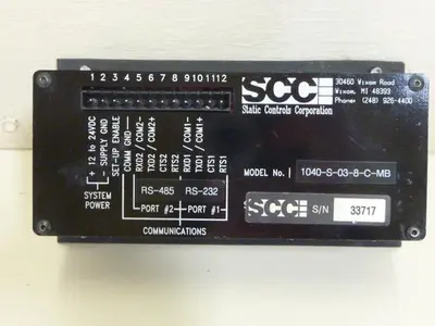 USED STATIC CONTROLS CORP 1040-S-03-8-C-MB