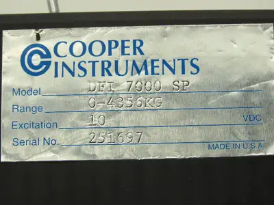Cooper Instruments DFI 7000 SP Scale Display 0-4356 kg. 10VDC Excitation
