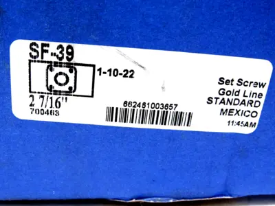 NEW SEALMASTER SF-39 FLANGE BEARING 4 BOLT 2 7/16" SF39
