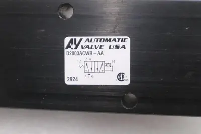 NEW OPEN BOX Automatic Valve D2003ACWR-AA Series Namur Valve STK K2995CC