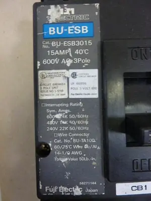 USED FUJI ELECTRIC BU-ESB3015