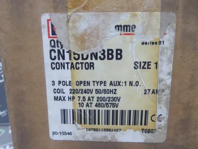 Cutler-Hammer CN15DN3 Contactor NEMA 1 Ser. B1 27 Amp New NIB