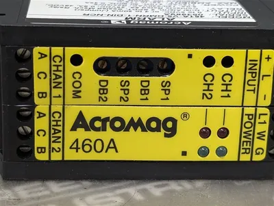 Acromag 461A-V5-DMRN-1-DIN-NCR Dual Alarm Relay Module Used