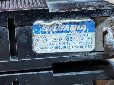 20 Amp, 2 Pole, 120/240 Volts CIrcuit Breaker